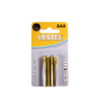 LOT DE 2 PILES VESTEL AAA 1.5V