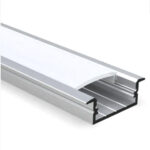 PROFILÉ METALIQUEPORTE LED ENCASTRE 2M ALUMINIUM